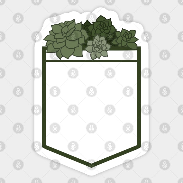 Succulents in Your Pocket Sticker by inatorinator